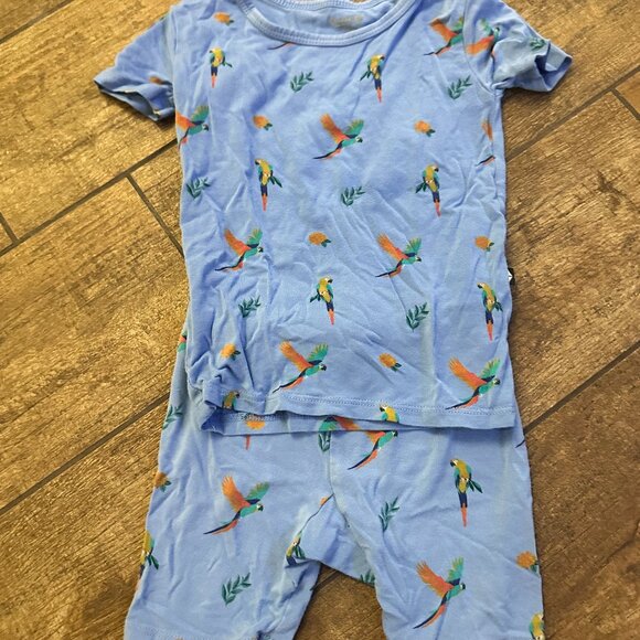 Kye Baby Short Sleeve Pajamas - Macaw - 2t - Picture 1 of 2